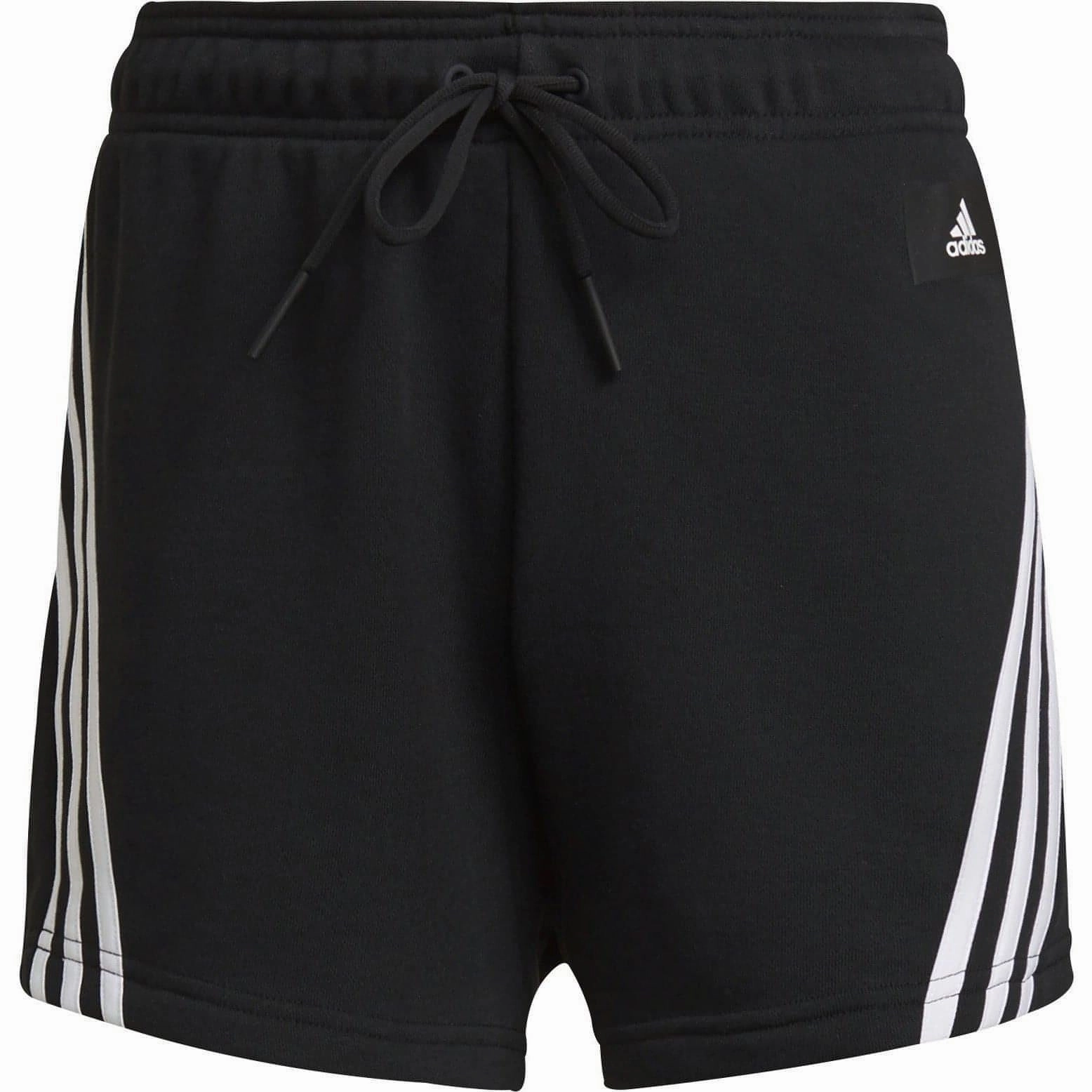 Comfort Flex Rough texture adidas Future Icon 3 Stripes Womens Training Shorts - Black