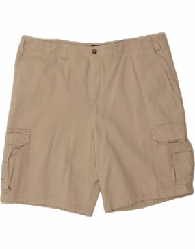 EDDIE BAUER Mens Cargo Shorts Size 2XL W42  Beige Cotton outdoor concert style Trend Essential