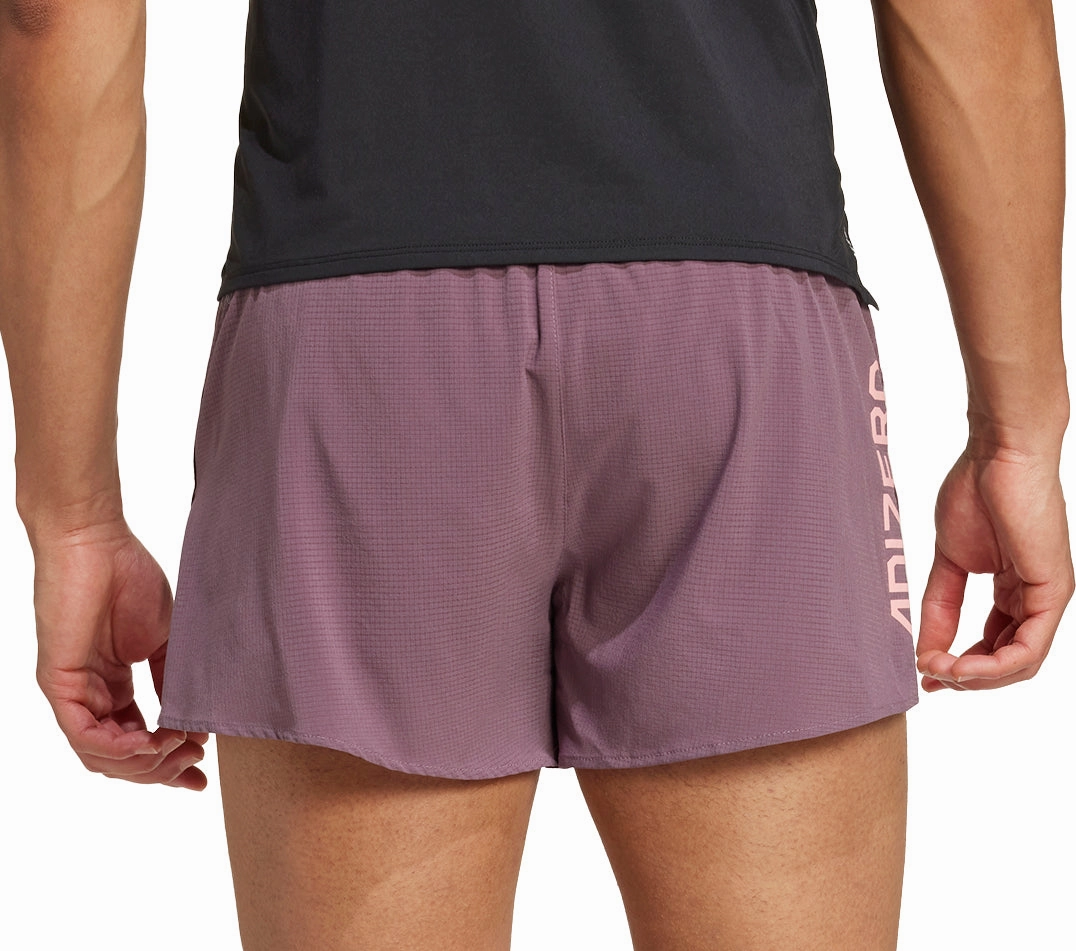 adidas Adizero Gel Mens Running Shorts - Purple relaxed shape