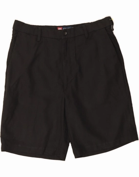 CHAPS Mens Chino Shorts W33 Medium Black Polyester Fit Freedom