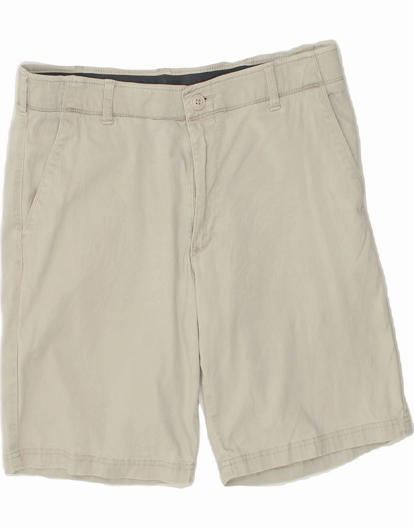 runners Comfy Active Wear LEE Mens Chino Shorts W34 Large Grey Cotton