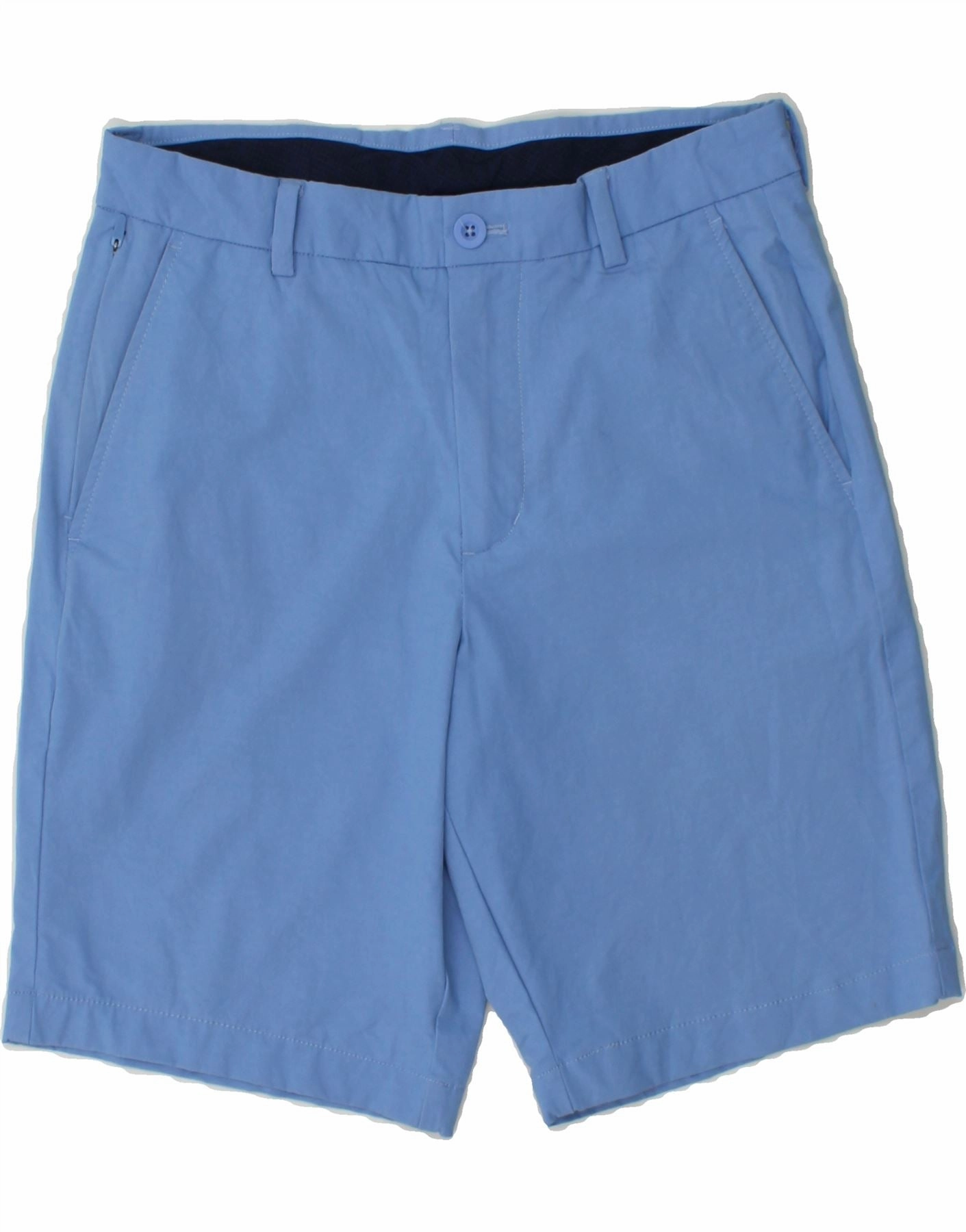 VINEYARD VINES Mens Chino Shorts W28 Small Blue Cotton No Slip Gripper Breeze Flow