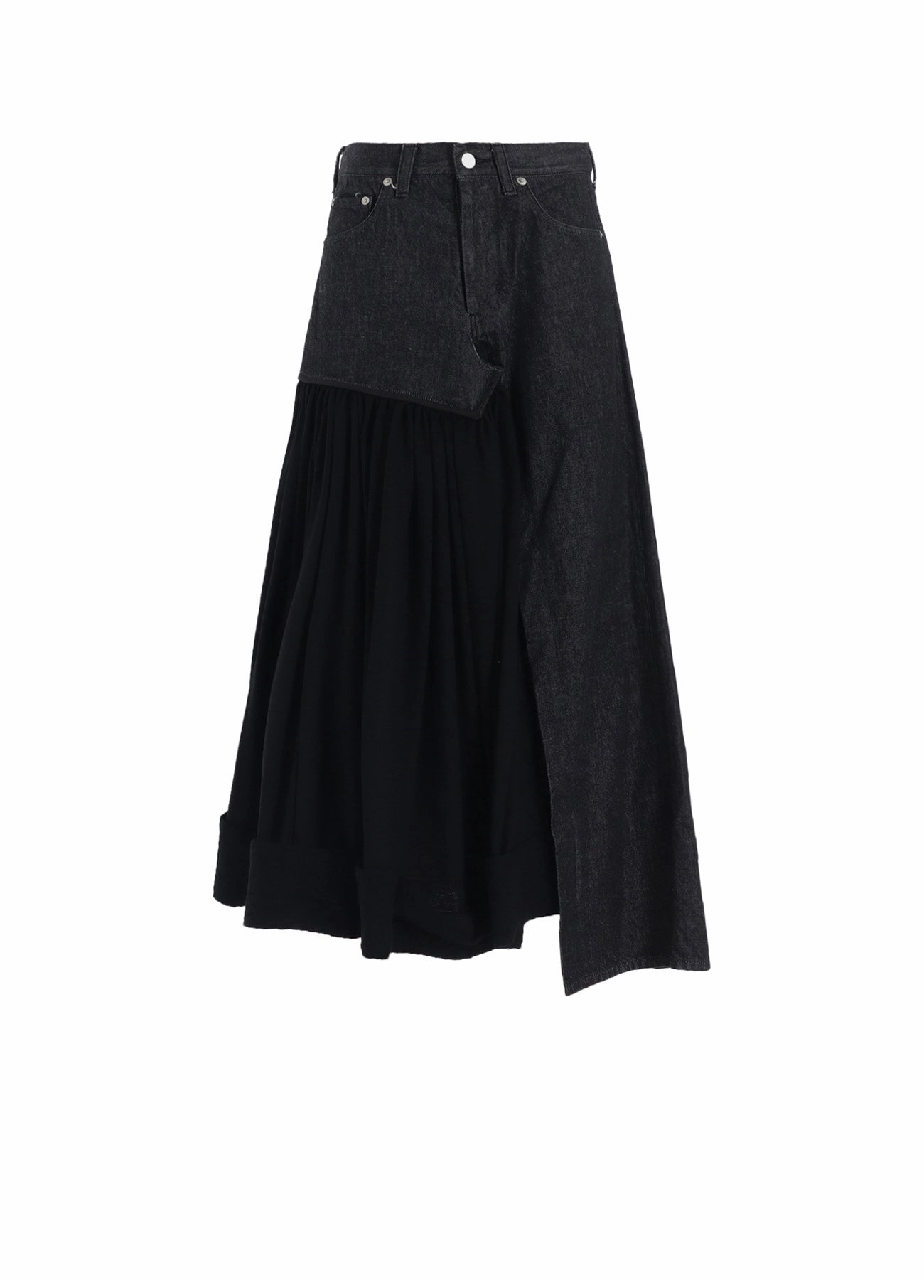 11.5OZ DENIM L CUT OFF COMBINATION SKIRT Day Comfort Tight Cut