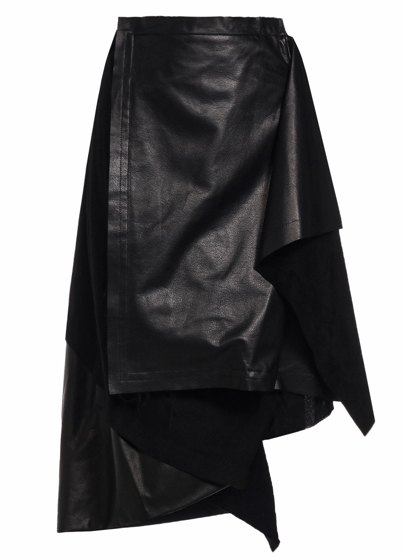 Dark wash RecyclablePackaging LIGHT SERGE PANELED SKIRT