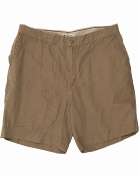 Stylish Shorts Classic Cut COLUMBIA Mens Chino Shorts W40 XL Brown Cotton