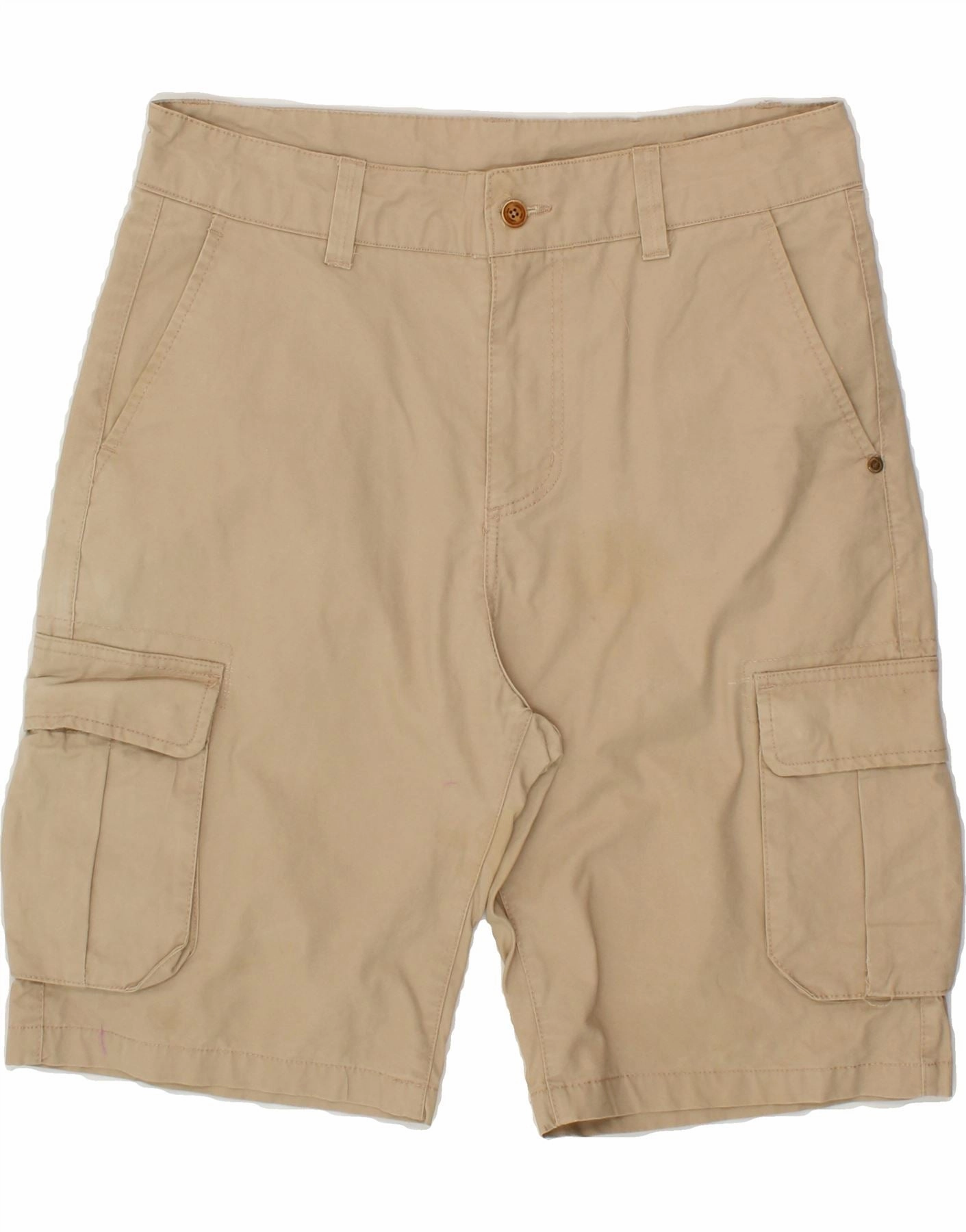 Breezy Design SNEAKER FREAK  Mens Cargo Shorts Medium W31 Beige Cotton