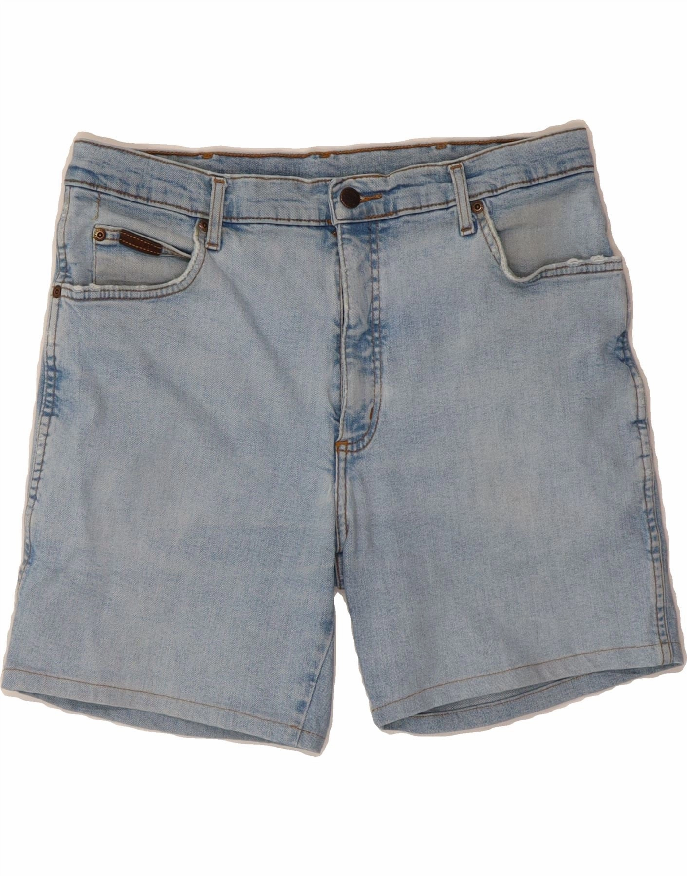 Weekend Wear WRANGLER Mens Denim Shorts W36 Large  Blue Cotton
