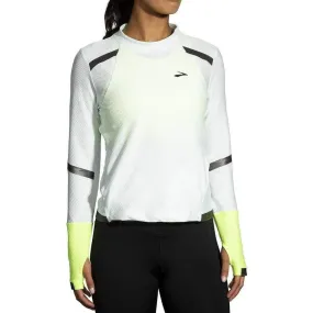 Brooks Carbonite Long Sleeve Womens Running Top - Grey Relaxed Vibe Best Seller