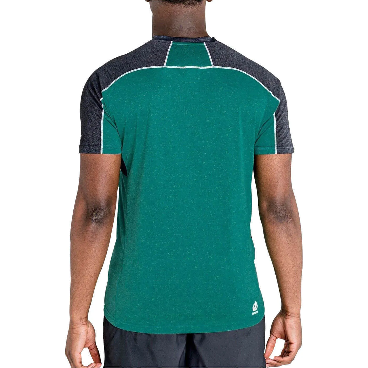 Easy Wear Look Casual Elegance Dare2B Aces II Half Zip Short Sleeve Mens Training Top - Green