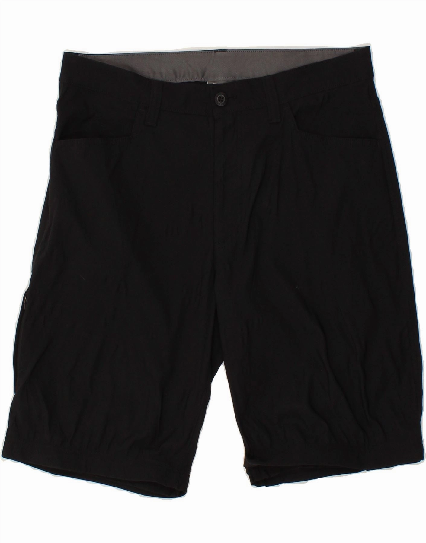 EDDIE BAUER Mens Casual Shorts W34 Large Black Nylon Outdoor Ready Fit