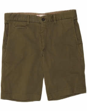 Summer Essential Fit Freedom PEUTEREY Mens Chino Shorts IT 50 Large W34 Khaki Cotton