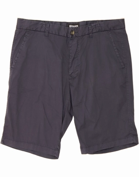 Quick Move Summer Vibe BLAUER Mens Chino Shorts W36 Large Navy Blue Cotton