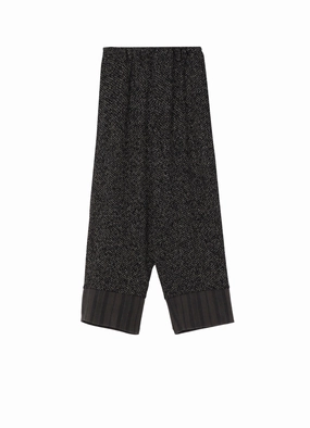 ??PIECE UNIQUE/AOYAMA??W/WASHI HEM SWITCH PANTS Practical Style