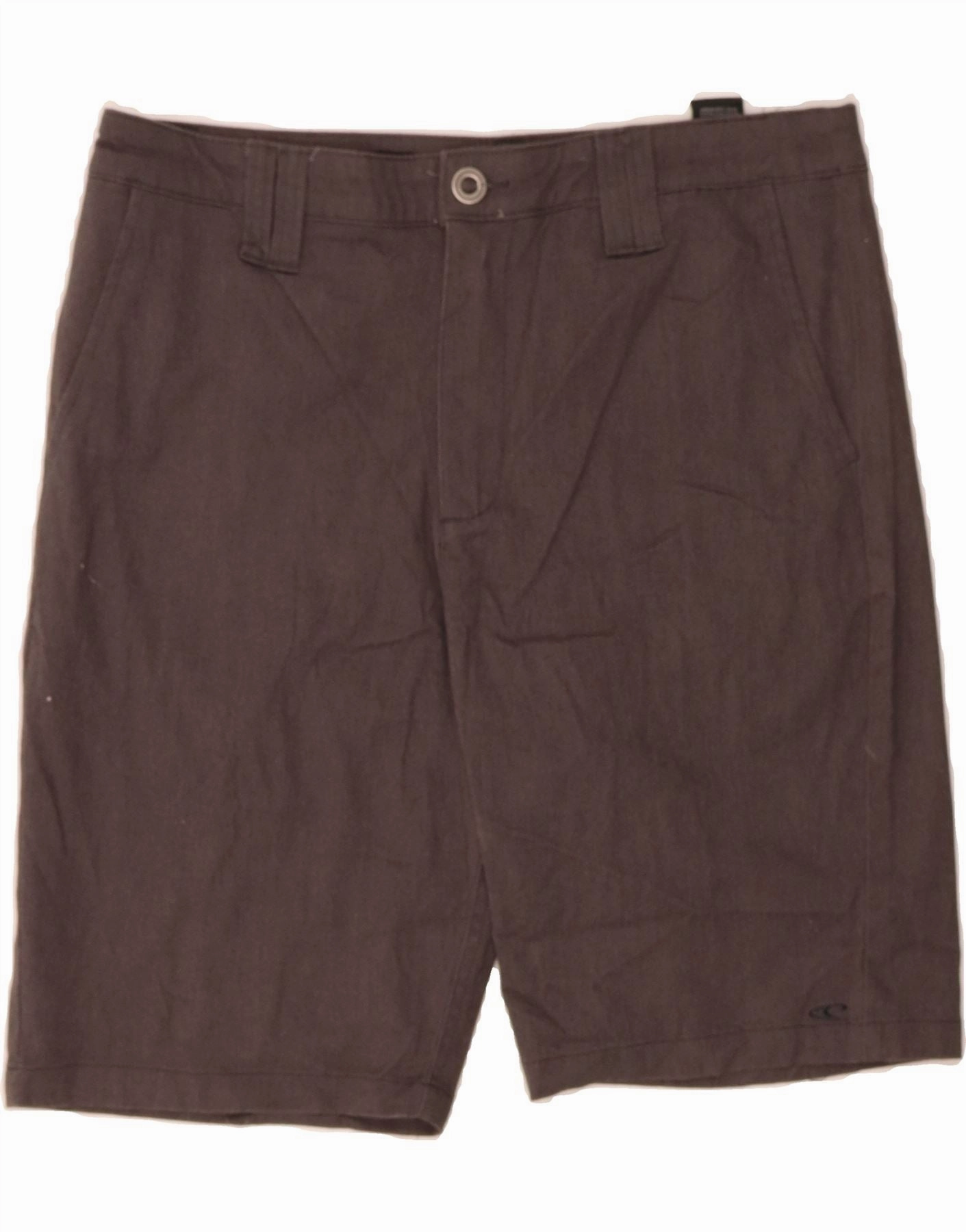 High Elasticity Blend O'NEILL Mens Standard Fit Chino Shorts W34 Large Grey Cotton