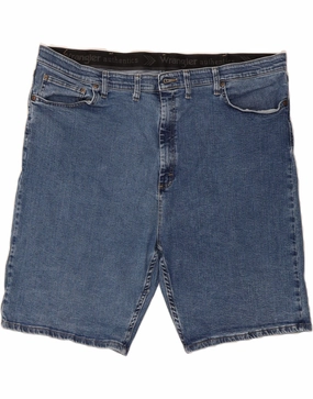Linen shorts WRANGLER Mens Denim Shorts W46 3XL Blue Cotton