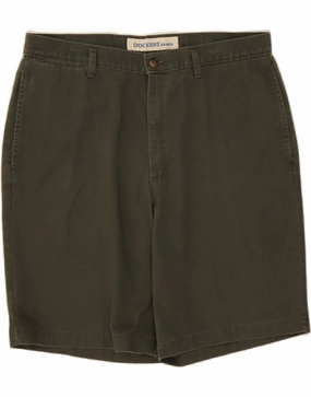 Vintage Look tall sizing DOCKERS Mens Khakis Chino Shorts W38 XL Green Cotton