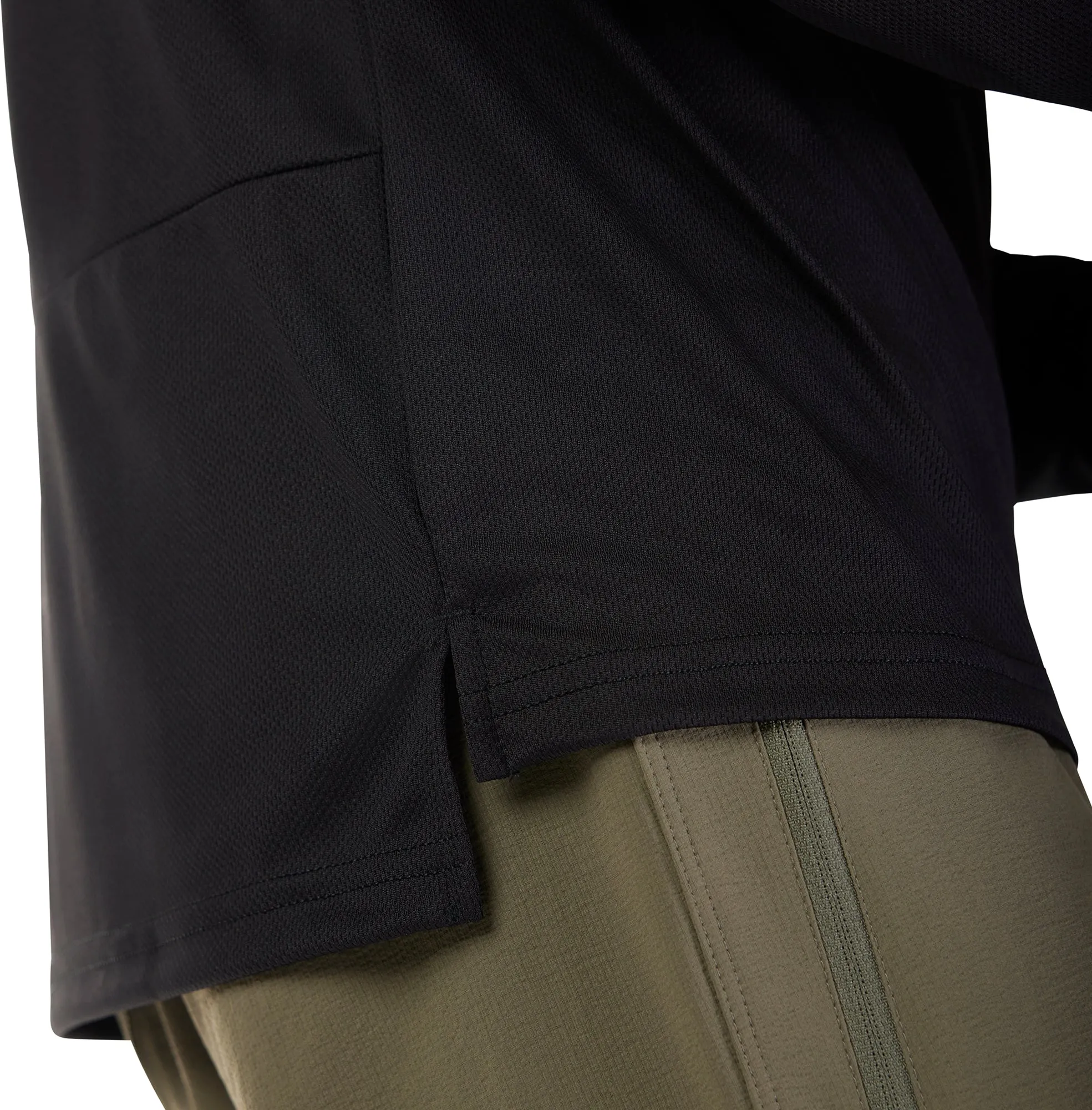 Classic Style Trend Chic Design Fox Ranger Fox Head Long Sleeve Mens Cycling Jersey - Black