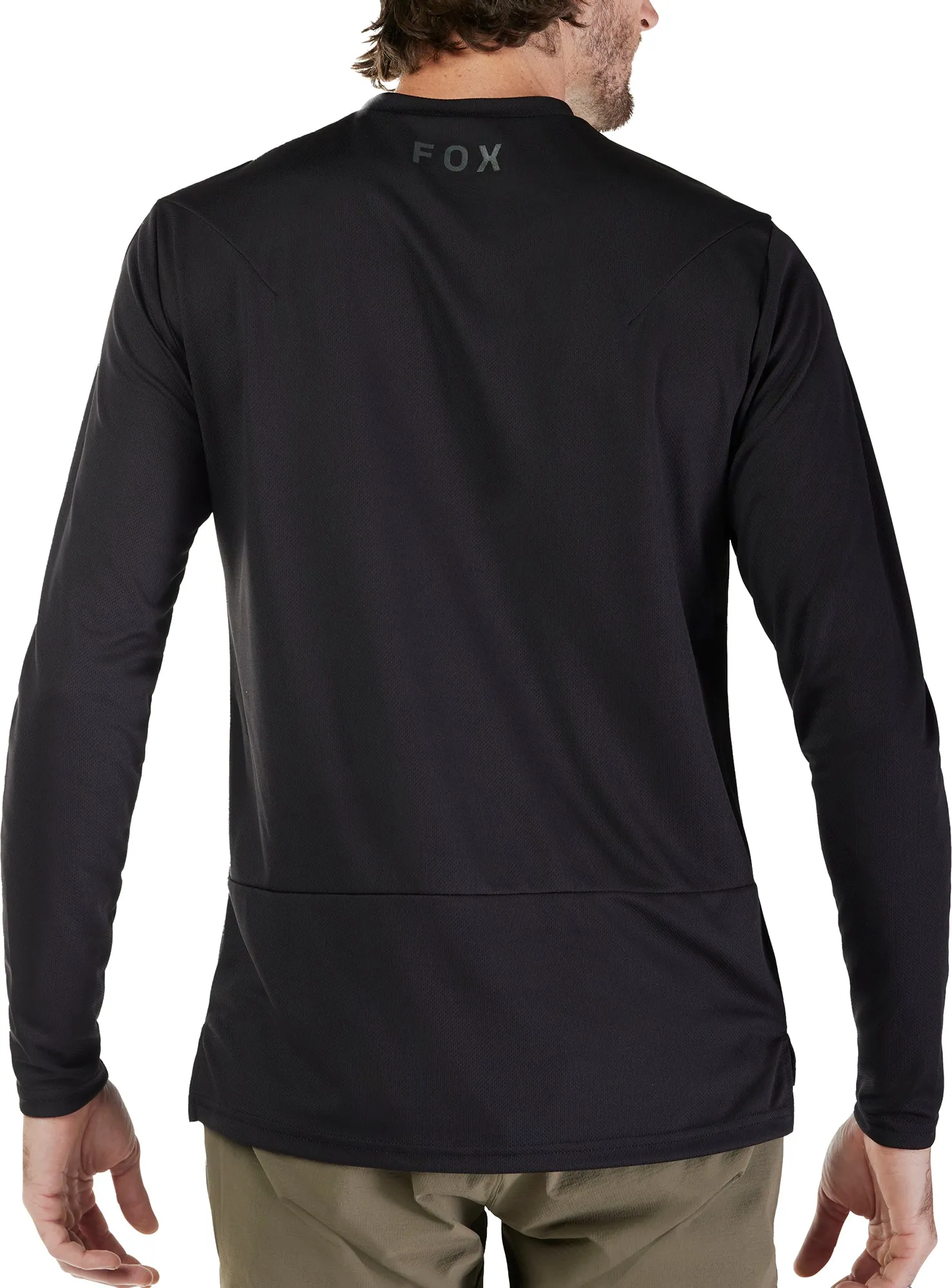 Fox Ranger Fox Head Long Sleeve Mens Cycling Jersey - Black Comfy Fit