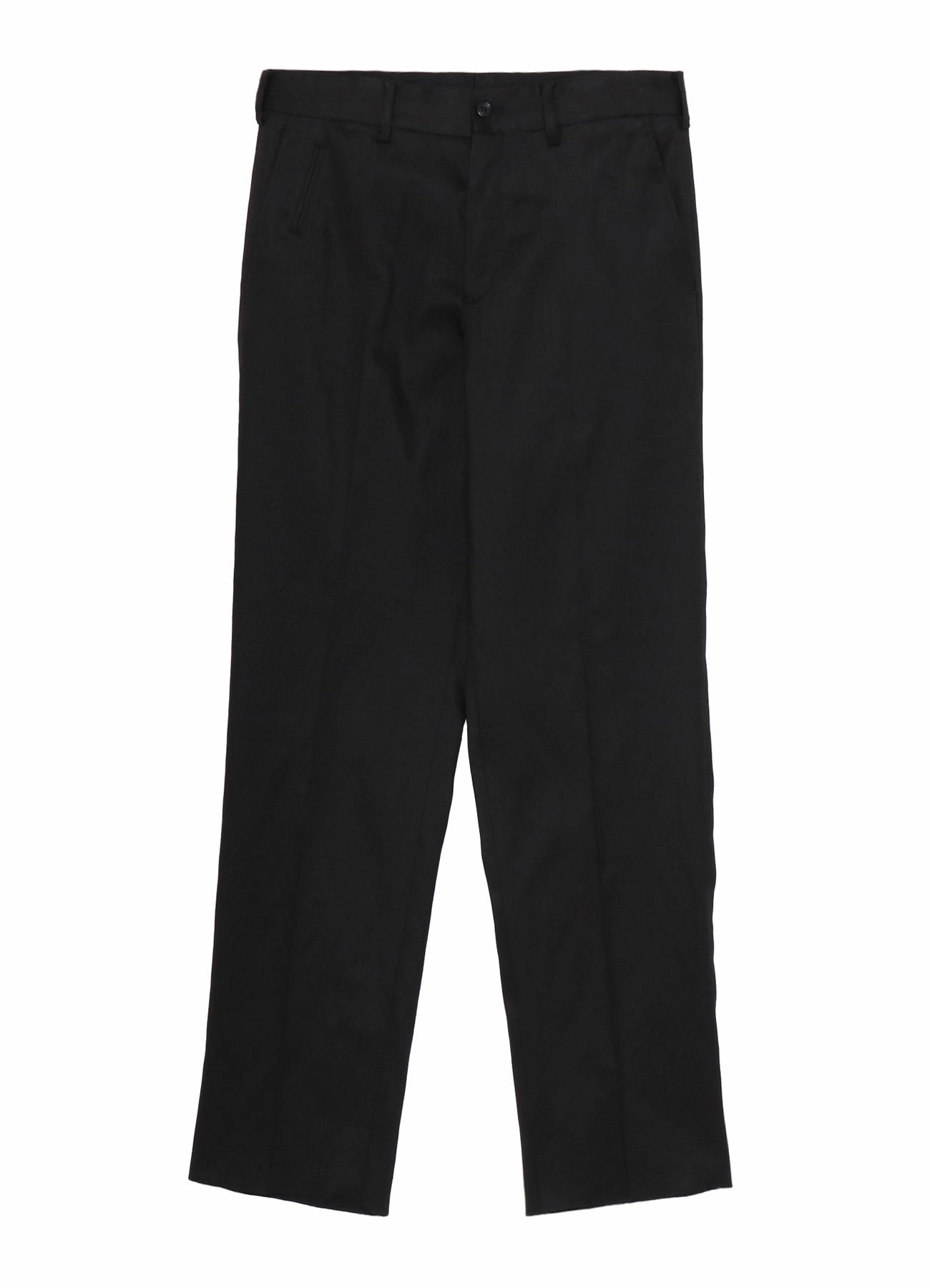No Tag LINEN COTTON TWILL NO-TUCK PANTS
