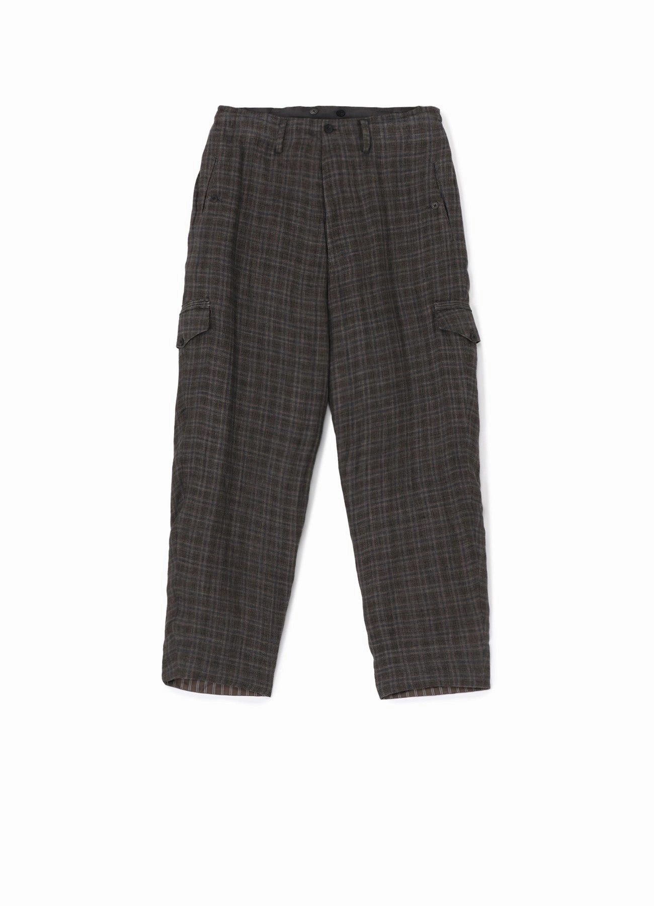 Performance Wear Performance Stretch LINEN CROSS PLAID SUSPENDER PANTS