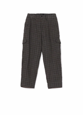Performance Wear Performance Stretch LINEN CROSS PLAID SUSPENDER PANTS