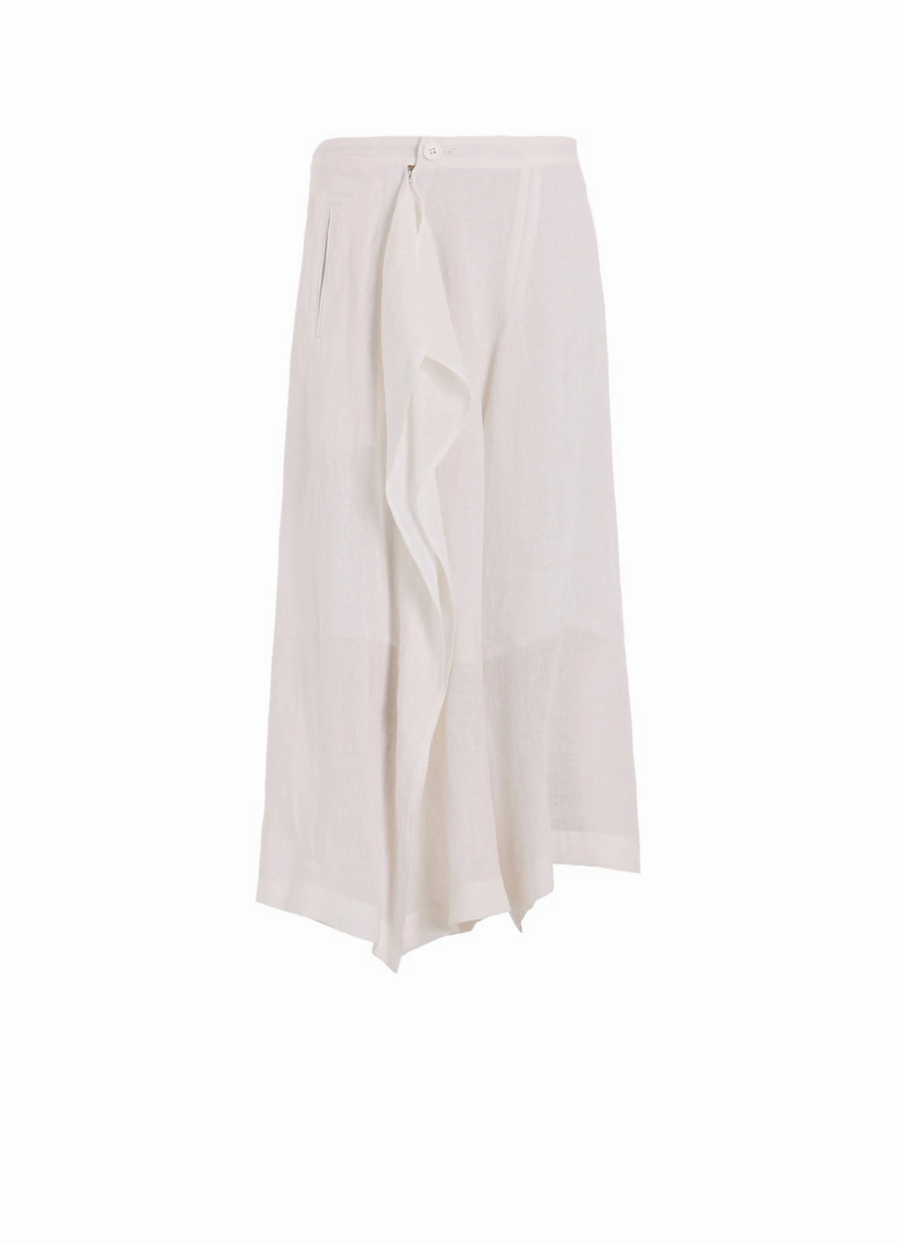 LINEN UNTWISTED LAWN SKIRT PANTS Customizable length