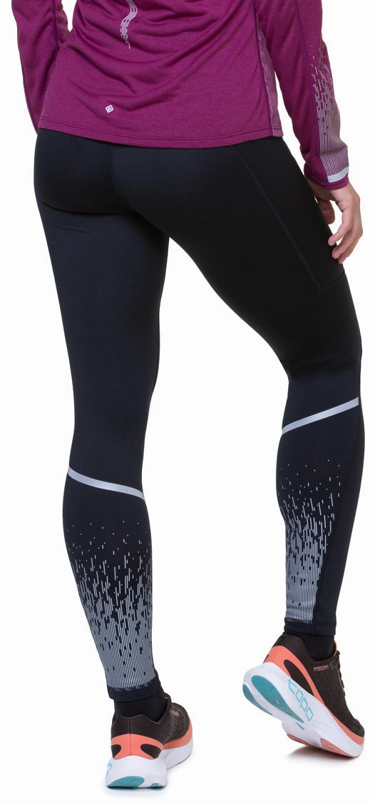 Tight Compression skin friendly Ronhill Tech Reflect Womens Long Running Tights - Black