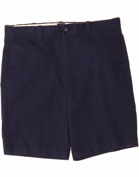 J. CREW Mens Chino Shorts W35 Large Navy Blue Cotton light feel