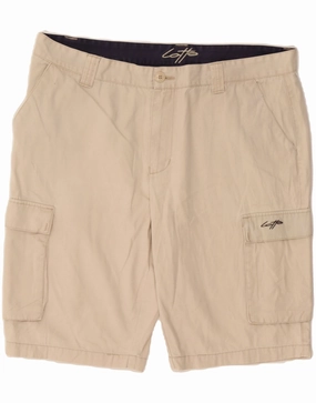 Chill Breeze Fit Workout Ready Design LOTTO Mens Cargo Shorts 2XL W38 Beige