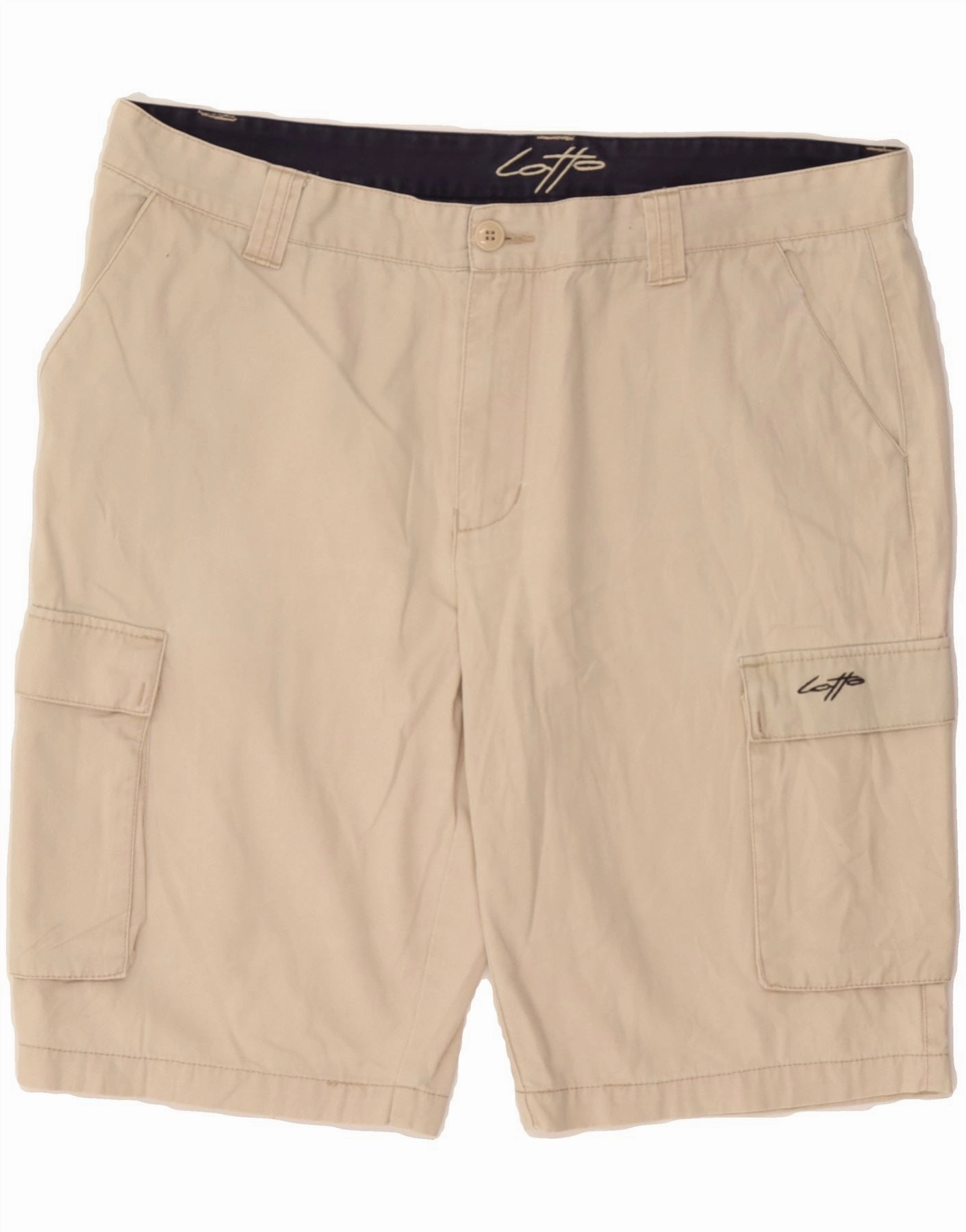 Chill Breeze Fit Workout Ready Design LOTTO Mens Cargo Shorts 2XL W38 Beige