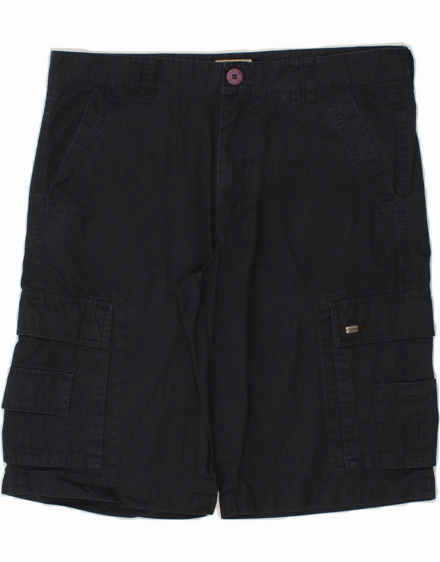 Flexible Fit LOTTO Mens Cargo Shorts W34  Large Navy Blue