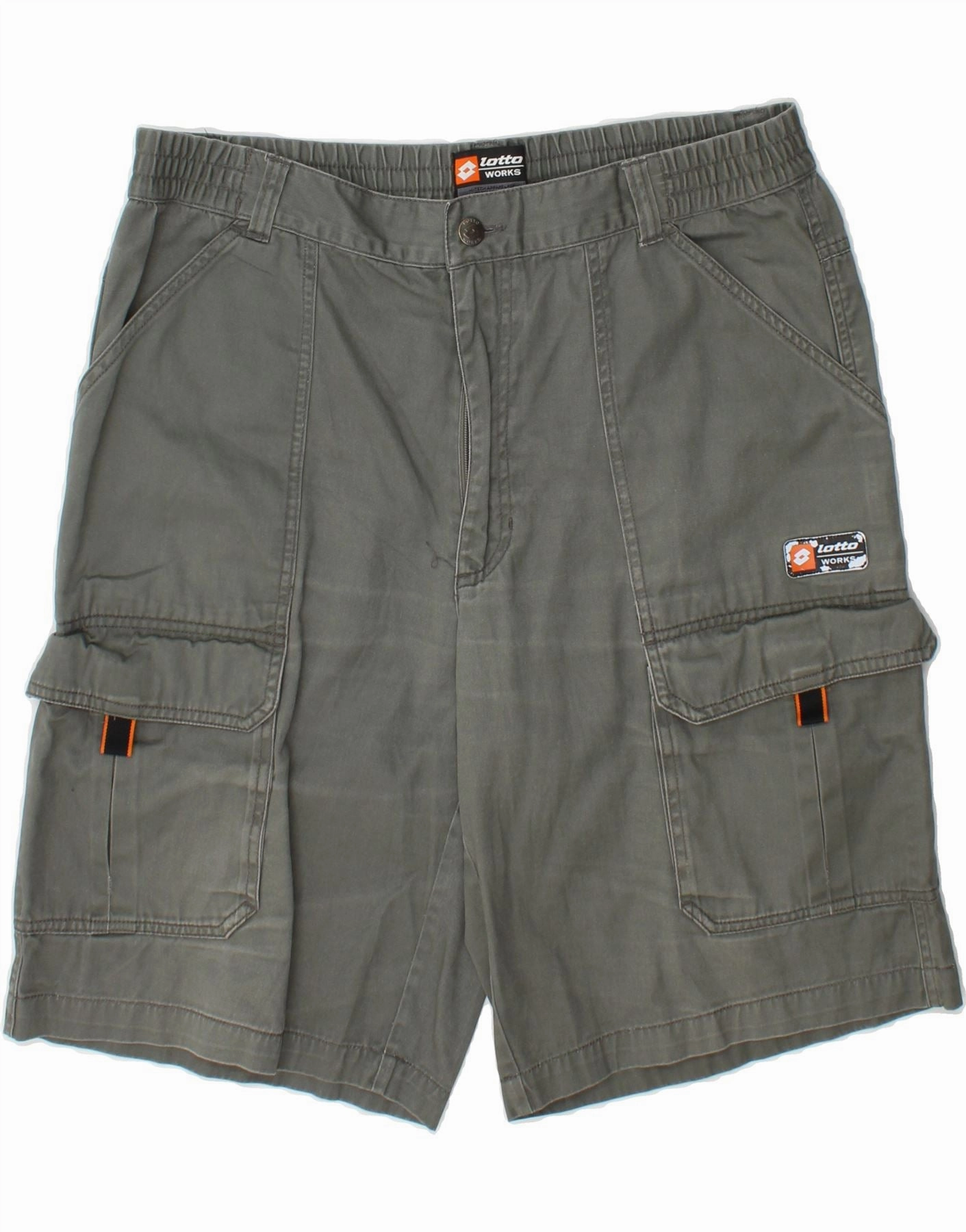 Dynamic Performance LOTTO Mens Cargo Shorts XL W38  Grey Cotton