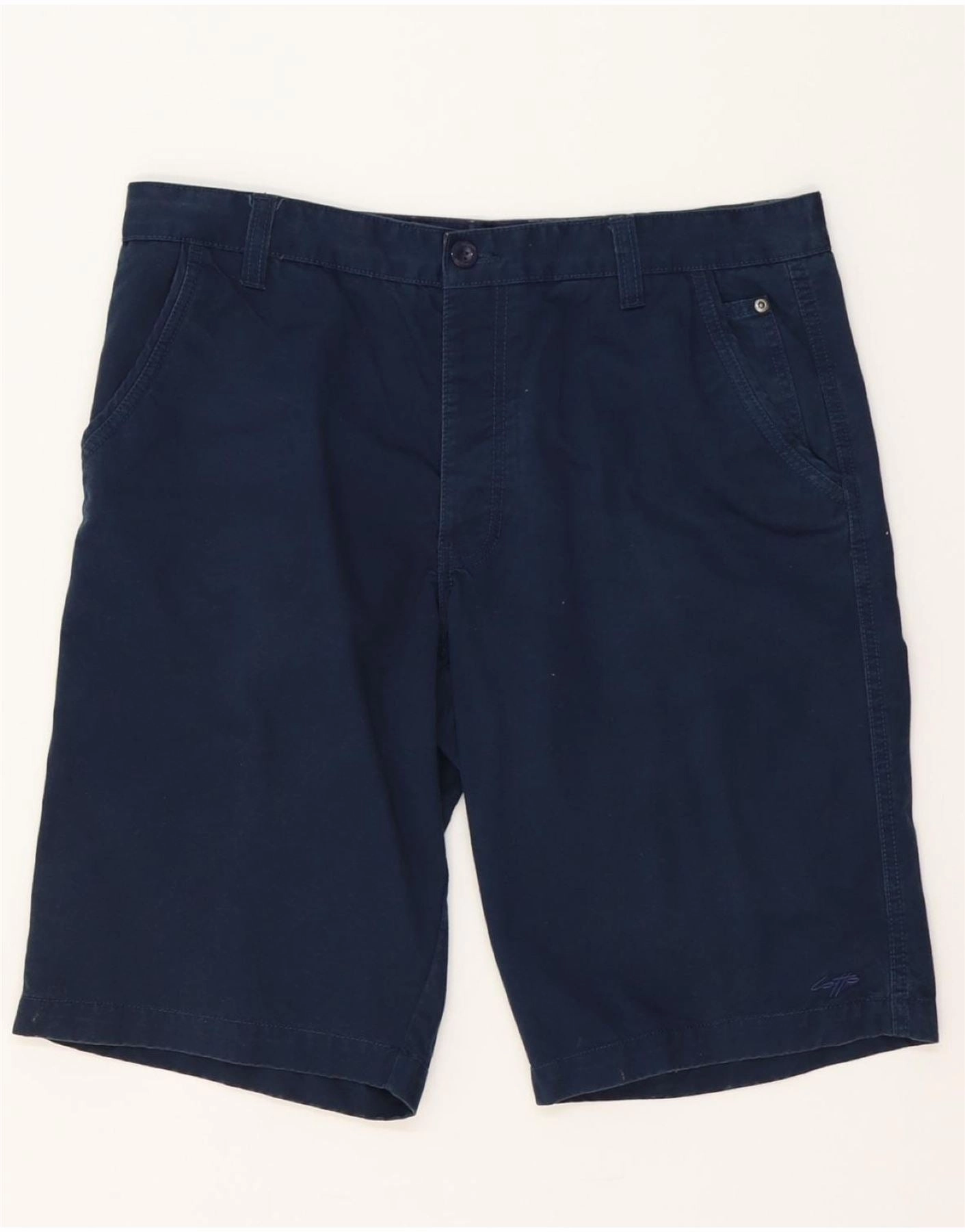 sequined details LOTTO Mens Chino Shorts XL W36 Navy Blue Cotton