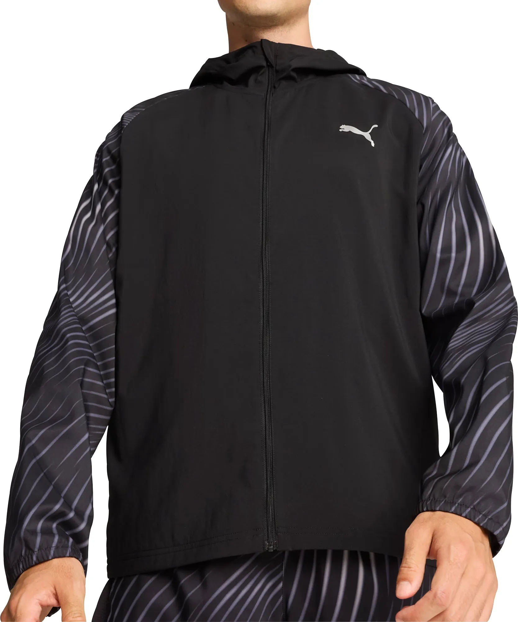 Indoor Use Puma Run Favourite Mens Running Jacket - Black