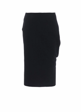 Sport Fit SHRINKED WOOL SERGE TWISTED SKIRT