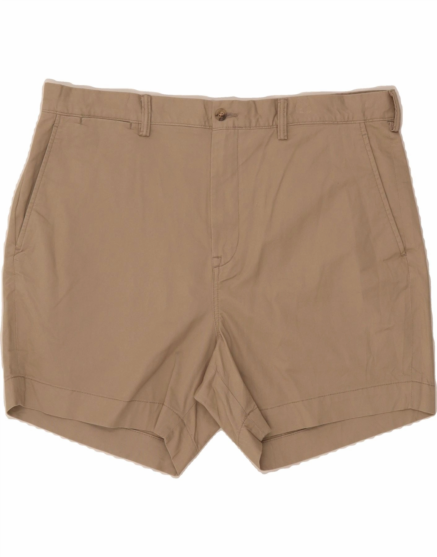 Water Repellent Coating Layered Protection System RALPH LAUREN Mens Stretch Classic Fit Chino Shorts  W40 XL Beige Cotton
