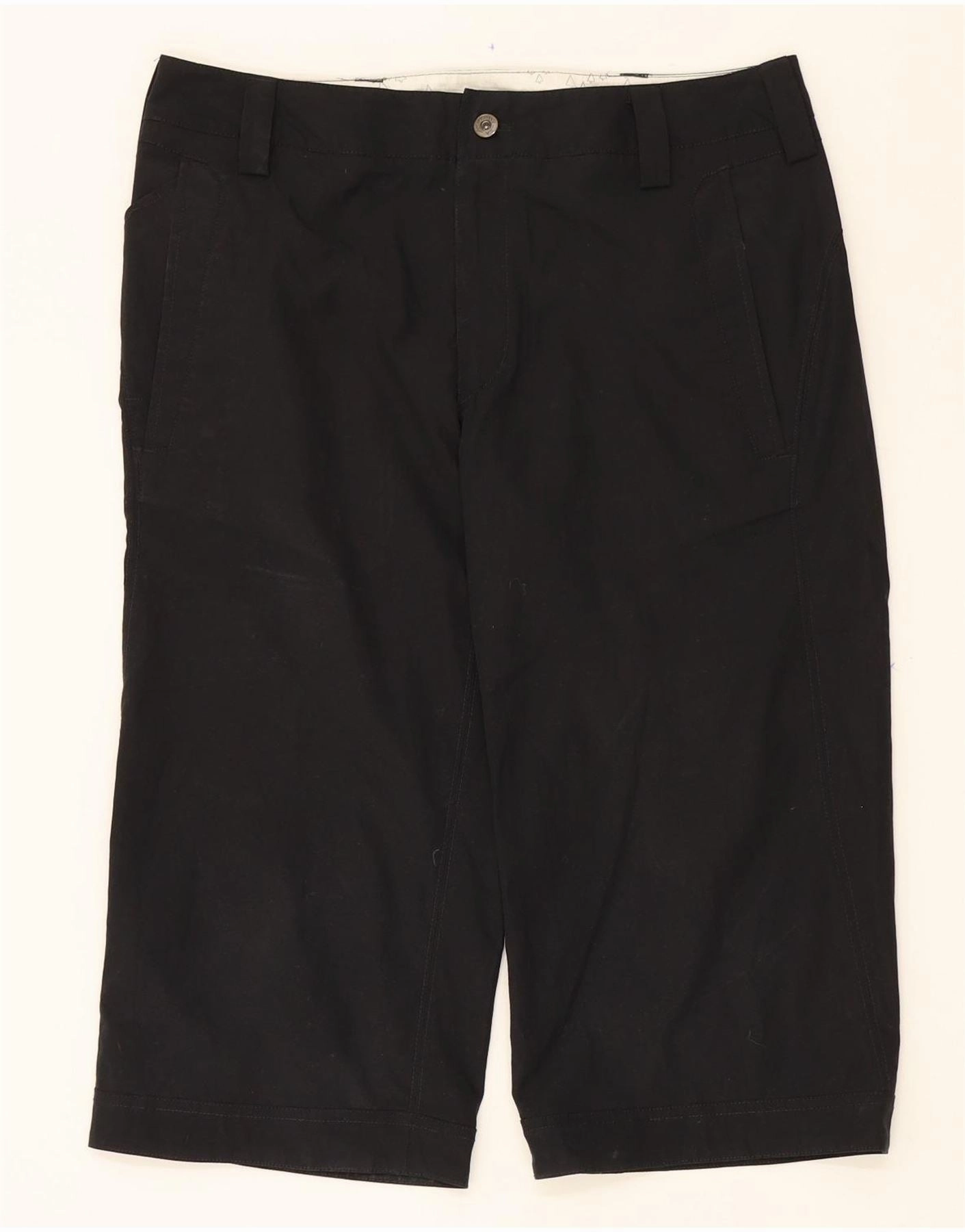NIKE Mens Bermuda Shorts W34 Large Black Polyester mix and match