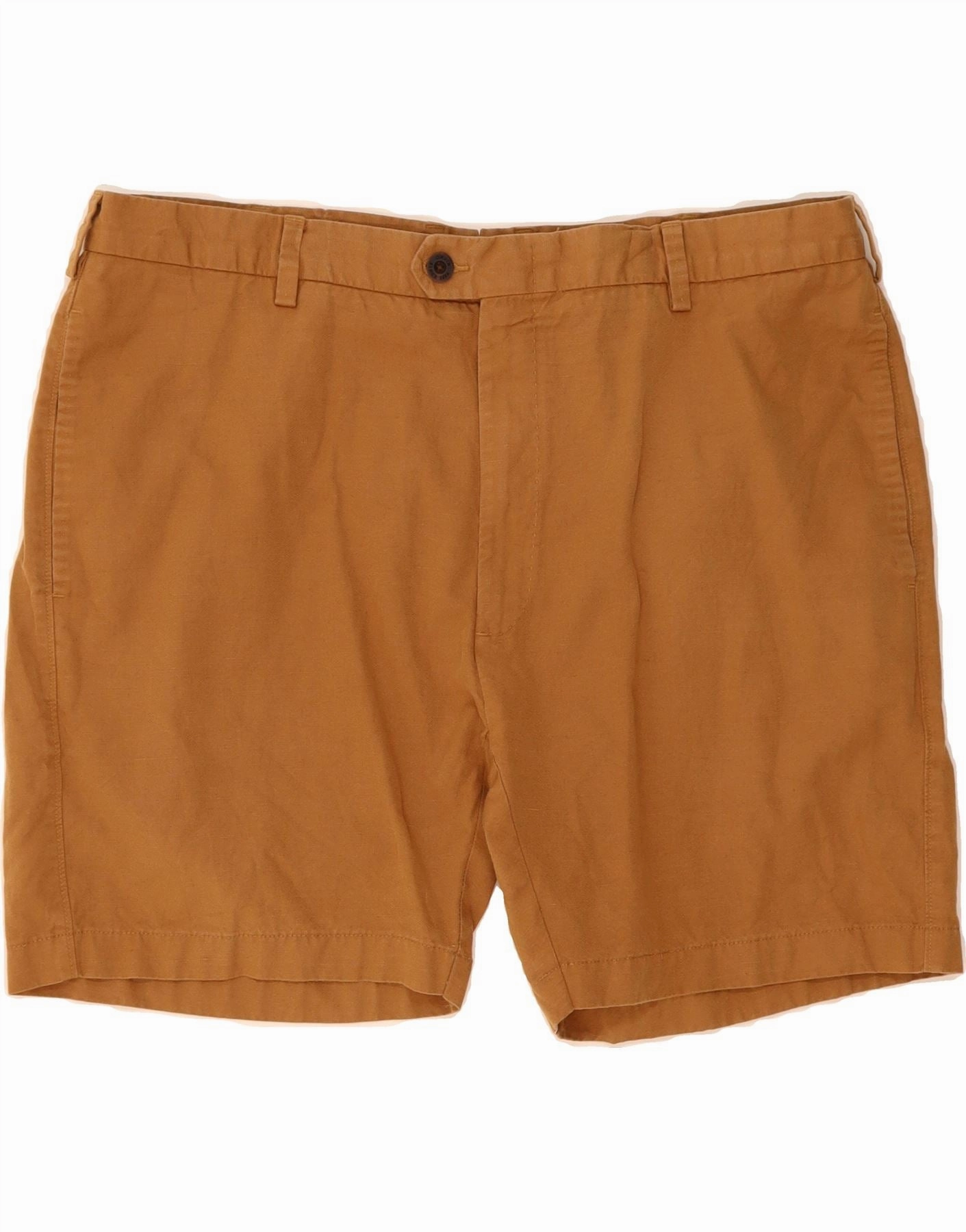 Travel Fit Dynamic Tension Control ORVIS Mens Chino Shorts W40 XL Brown Cotton