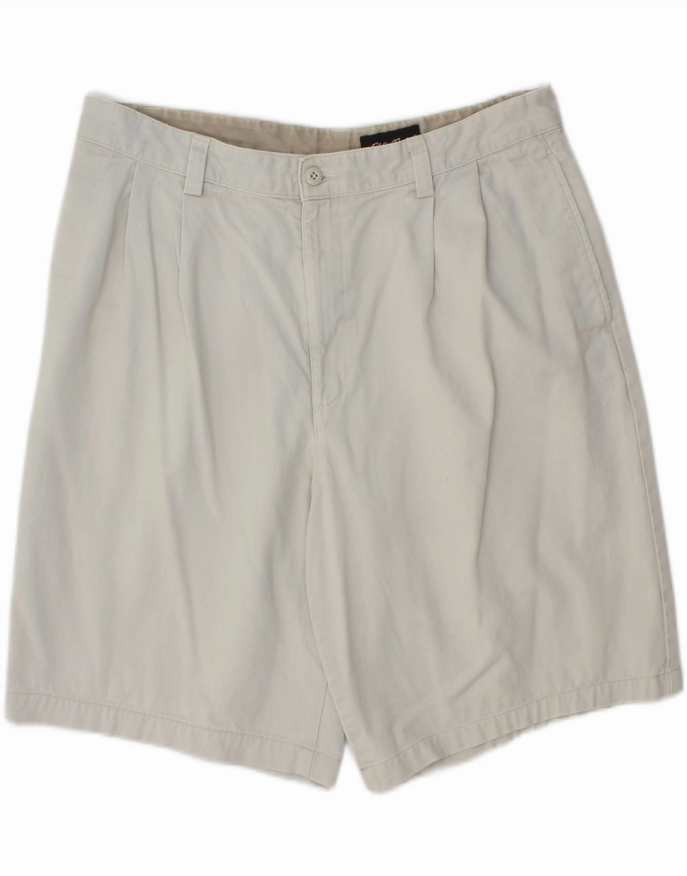 EDDIE BAUER Mens Relaxed Fit Chino Shorts W36 Large  Beige Cotton Warm Vibe