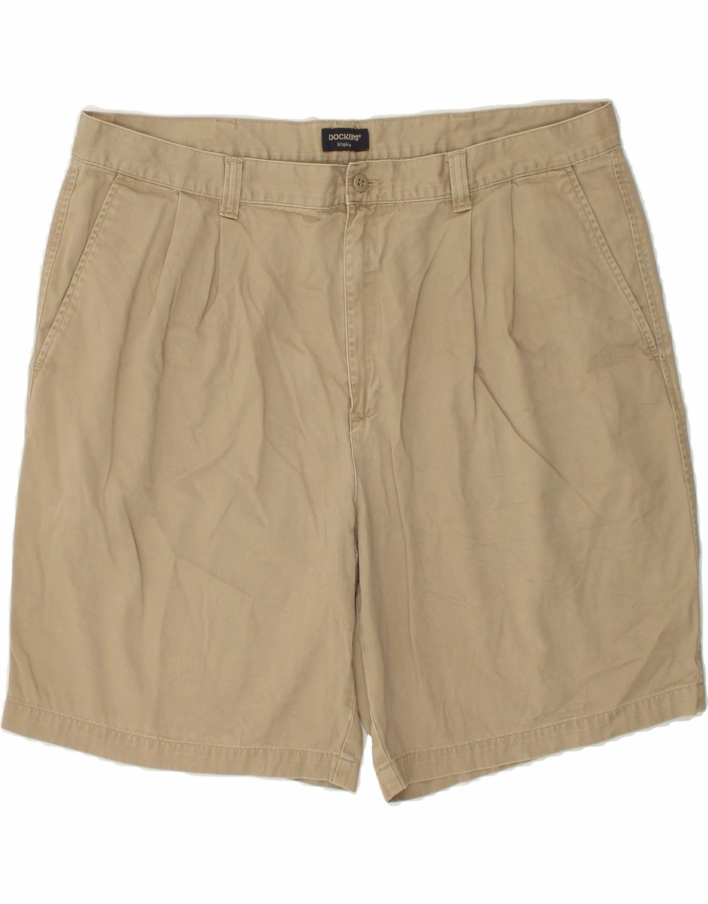 Easy Stretch DOCKERS Mens Chino Shorts W30 Medium  Beige