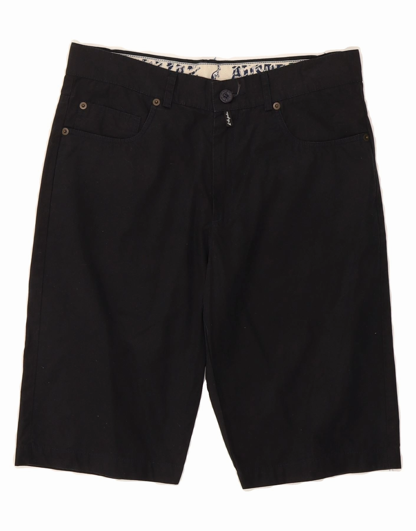 No Slip Grip AUSTRALIAN L'ALPINA Mens Casual Shorts IT 46 Small W29  Black Cotton