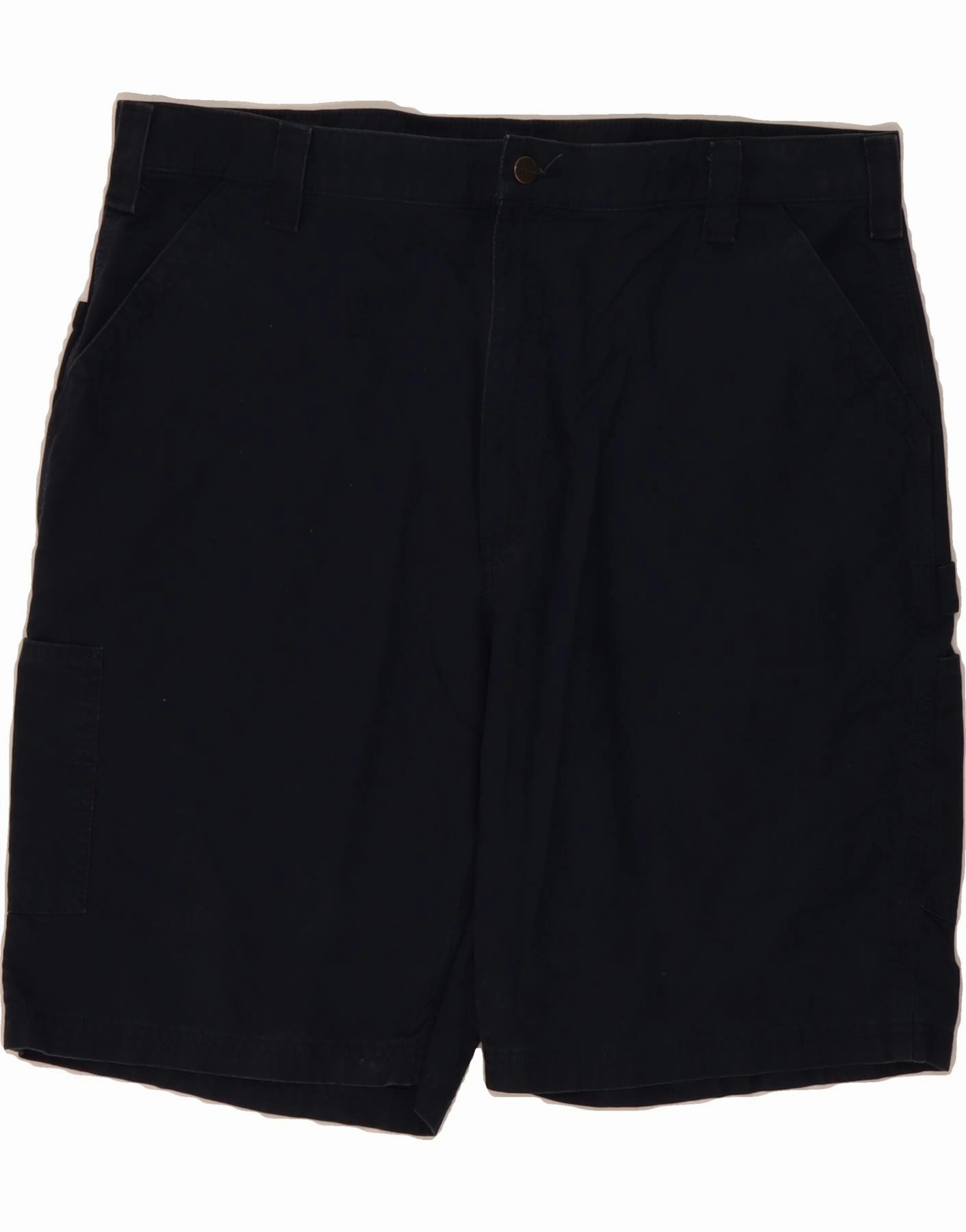 CARHARTT Mens Cargo Shorts W42 2XL Navy Blue Cotton Airflow Fit