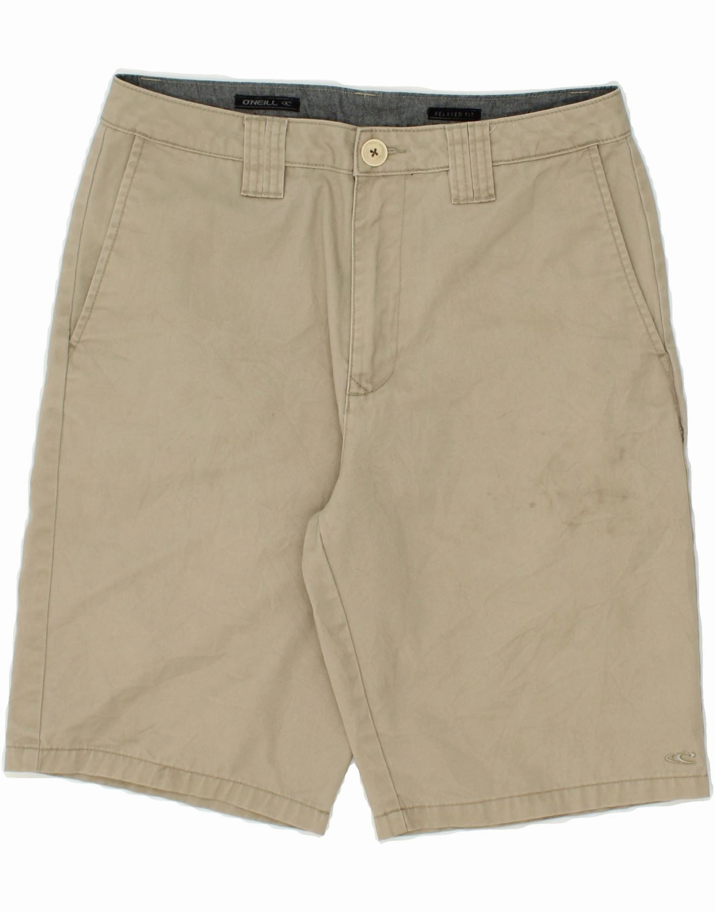 Modern Look O'NEILL Mens Relaxed Fit Chino Shorts W30 Medium  Beige Cotton