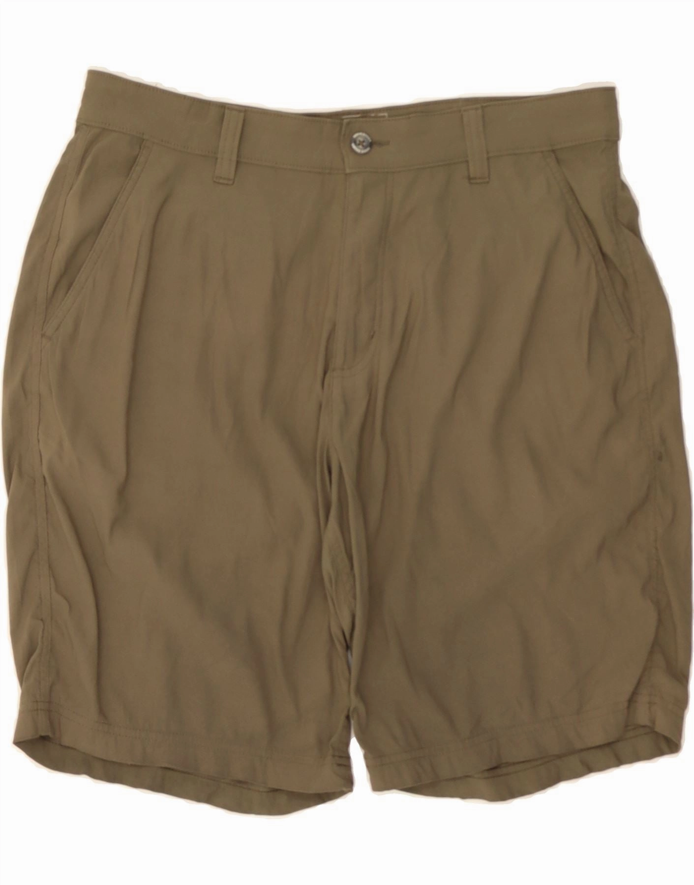 Plus Size Silicone Gripper Strips EDDIE BAUER Mens Chino Shorts W34 Large Khaki Nylon