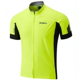 Madison RoadRace Windtech Mens Windproof Road Cycling Jersey - Yellow Anti Static Fabric