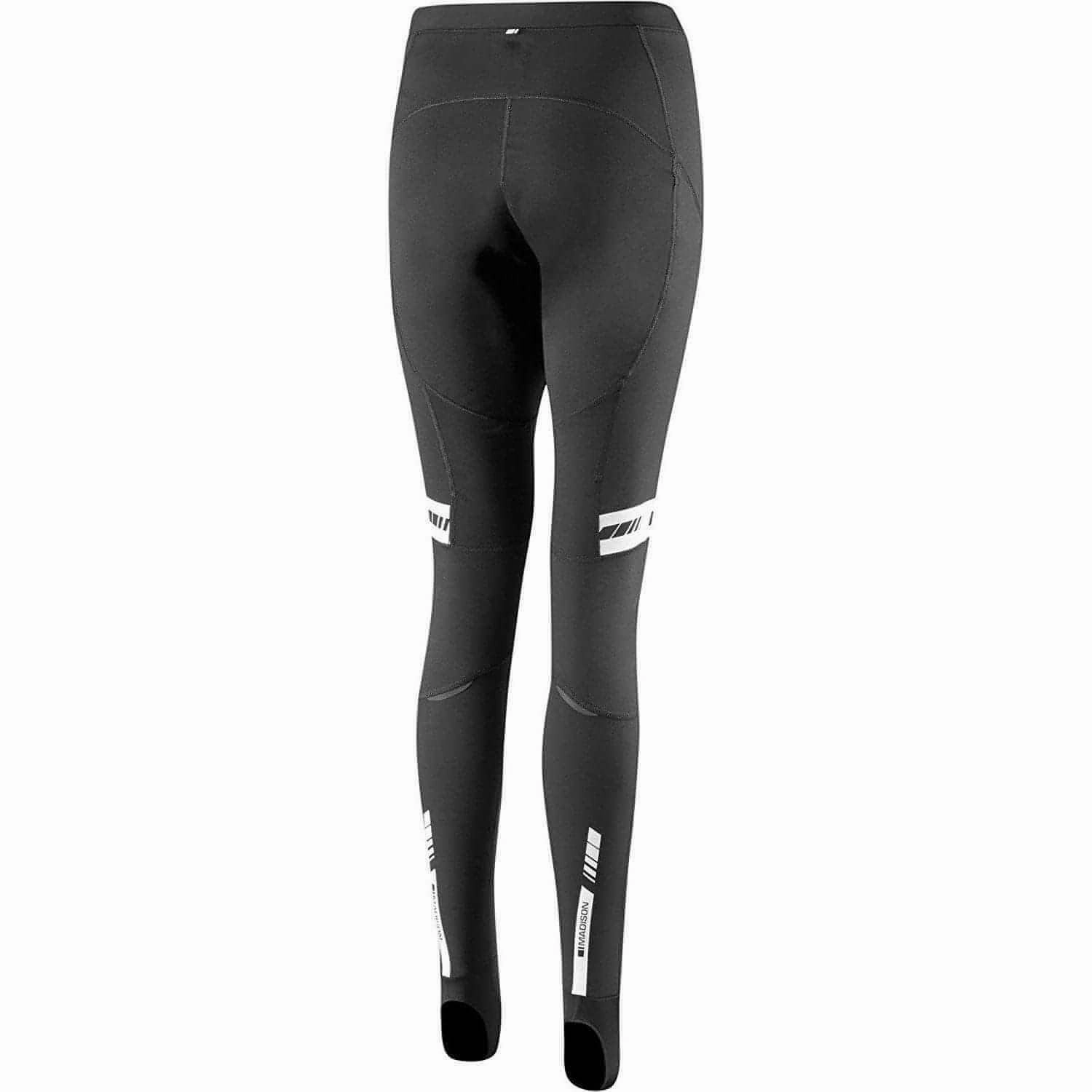 Cross Waist Design Madison Sportive Shield Waterproof Womens Cycling Tights - Black