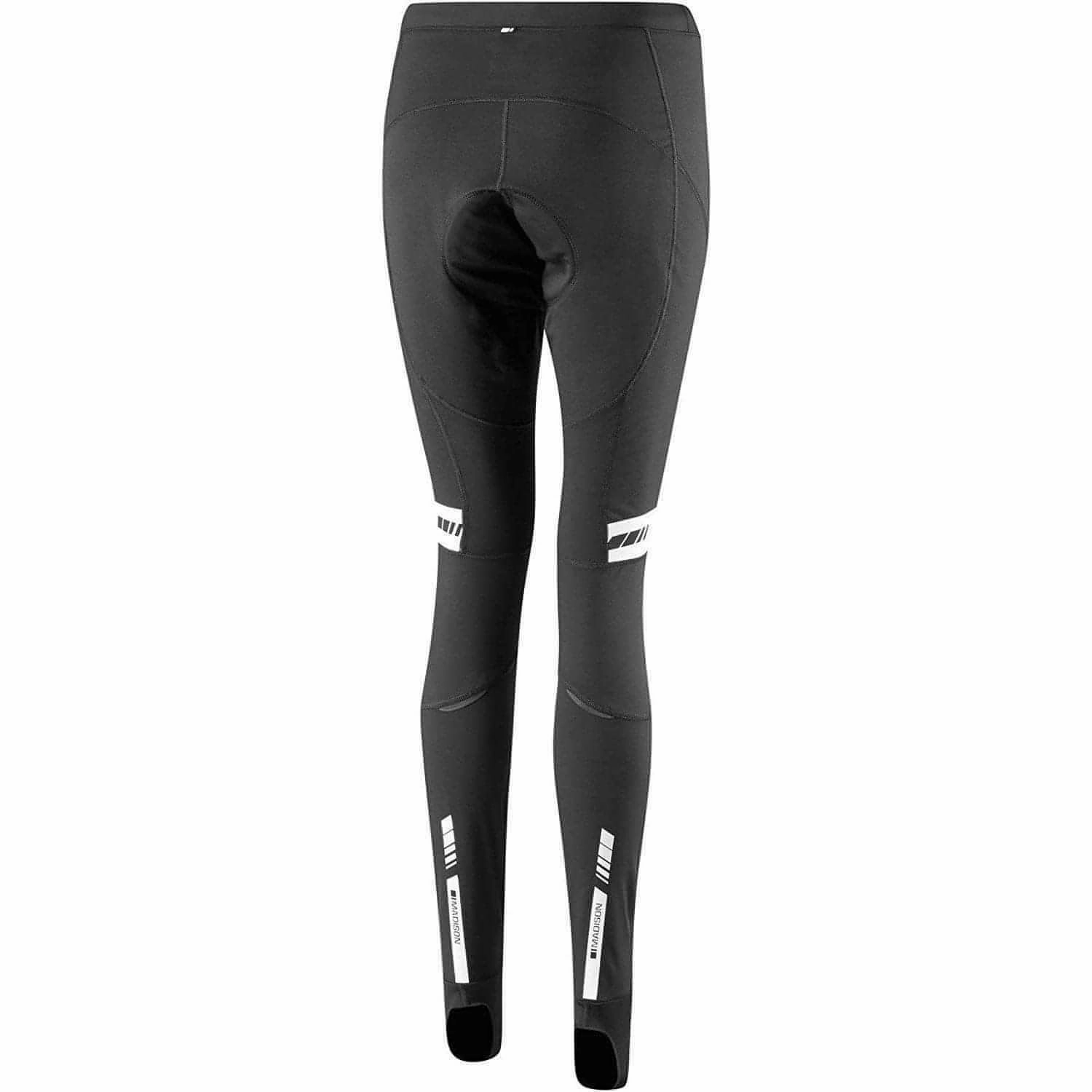 Shape Enhancing Madison Sportive Shield (With Pad) Waterproof Womens Cycling Tights - Black