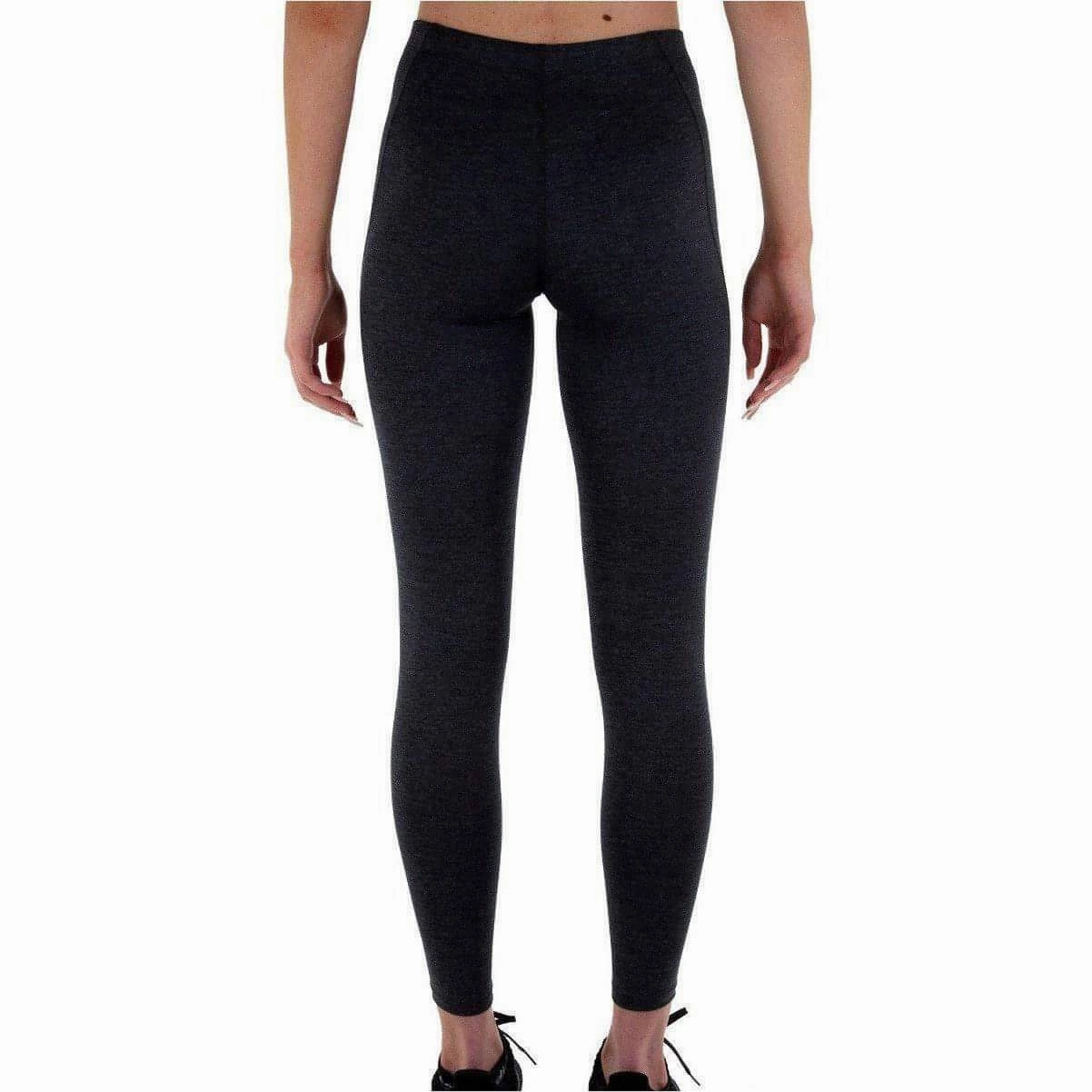 More Mile Train To Run Womens Long Running Tights - Grey Smooth Compression Fitness Lover Fade Resistant