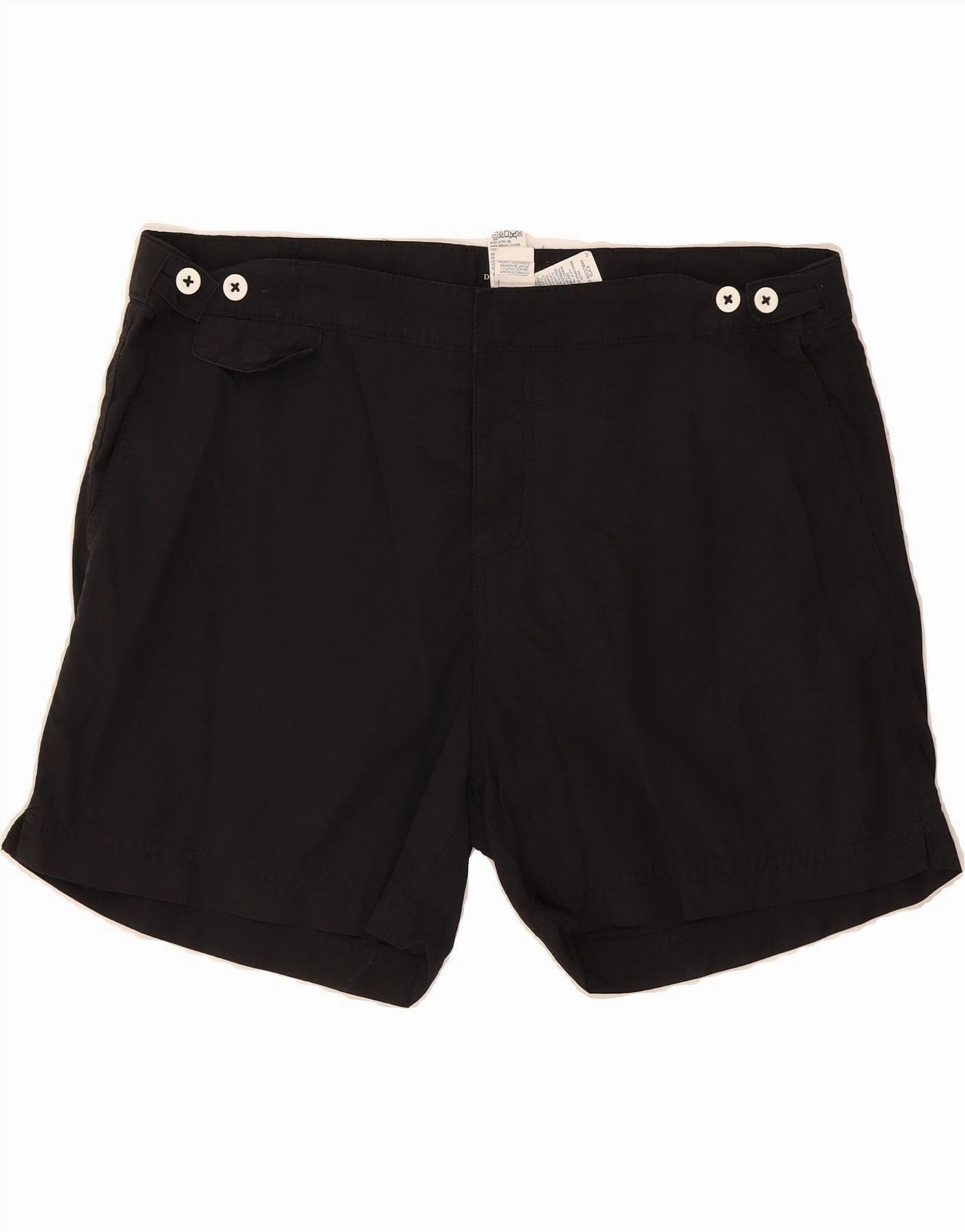 SoftInnerLining Quick Layering MARKS & SPENCER Mens Chino Shorts W36 Large Black Cotton