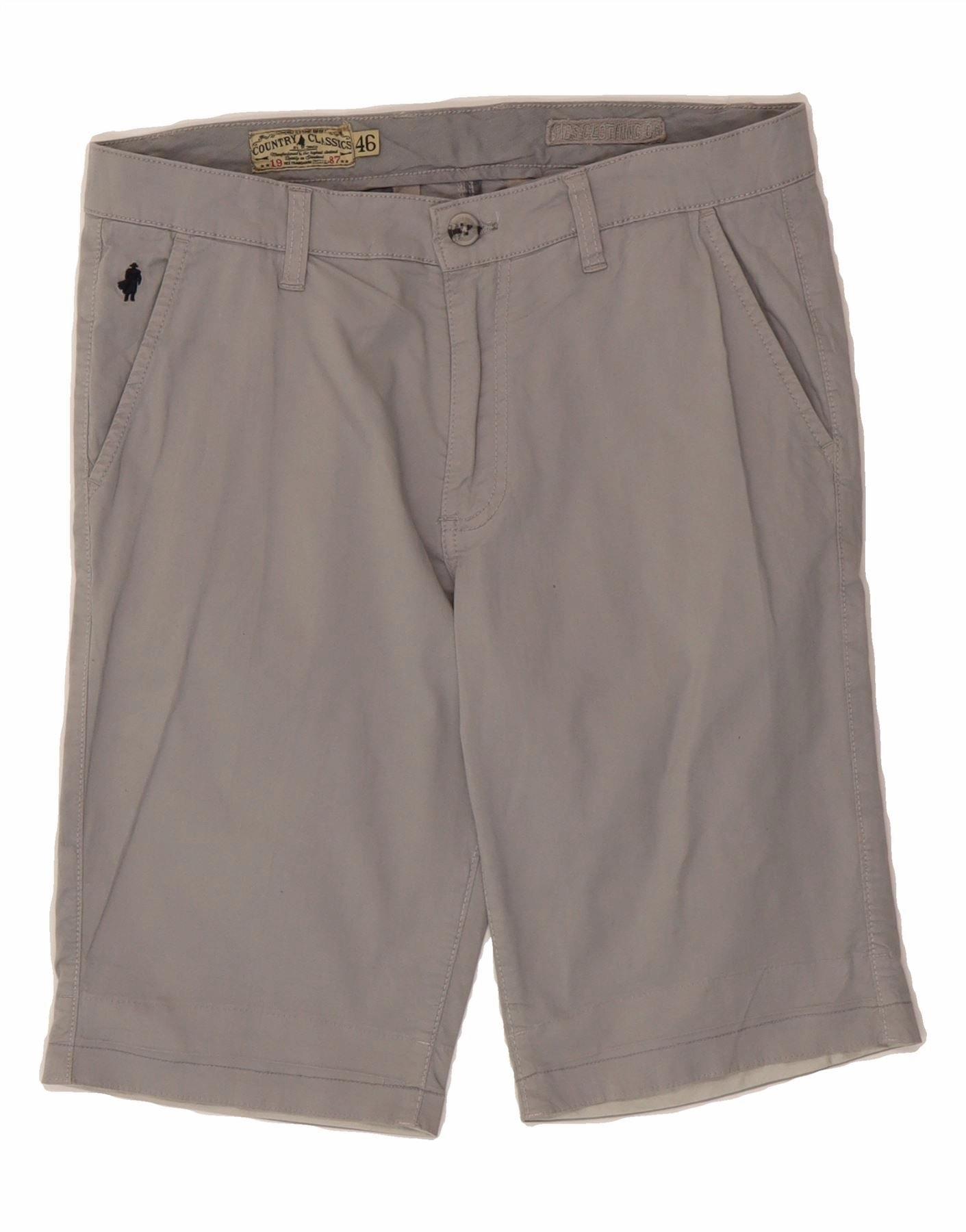 Dance wear MARLBORO CLASSICS Mens Chino Shorts IT 46 Small W32 Grey Cotton